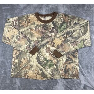 Vintage Liberty Shirt Mens 2XL USA Advantage Timber Camo Long Sleeve Hunting 90